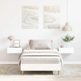 vidaXL Estrutura cama s/ colchão 90x190 cm derivados de madeira branco