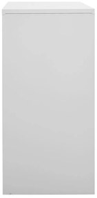 Cacifos 5 pcs 90x45x92,5 cm aço cinzento-claro