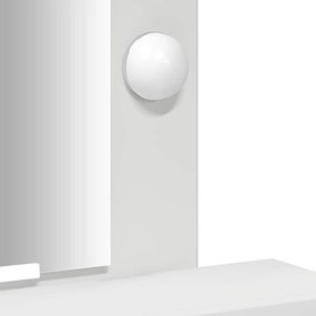 Mesa de Maquiagem vidaXL com Luzes LED Branca 50x41x140 cm
