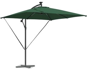 Guarda-sol de Bananeira Cantilever Verde 249 x 249 x 250 cm