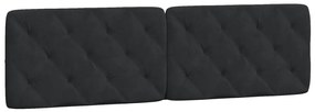 Cama com colchão 180x200 cm veludo preto