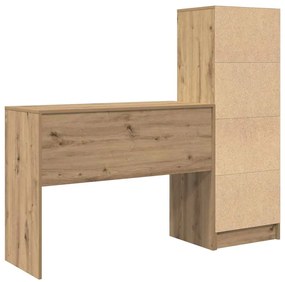 Mesa com Armazenamento Carvalho Artisan Madeira Técnica