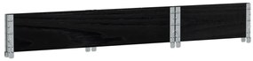 Colar para paletes 100x50 cm madeira de pinho maciça preto