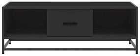 Mesa de centro 100x57x35 cm derivados de madeira/metal preto