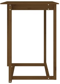Mesa de bar 80x80x110 cm pinho maciço castanho mel