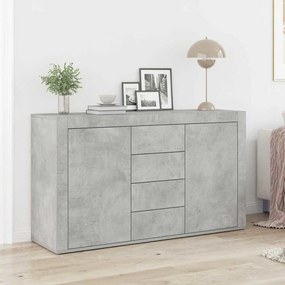 Aparador vidaXL Cinza Concreto Madeira Engenheirada 120 x 36 x 69 cm