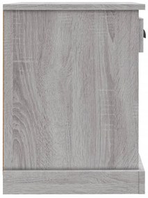 Mesas de cabeceira 2 pcs 43x36x50 cm cinzento sonoma