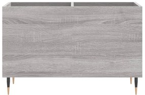 Armário p/ discos 74,5x38x48 derivados madeira cinzento sonoma