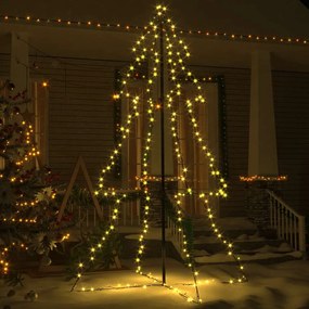 Árvore de Natal em cone 240 LEDs 118x180 cm interior e exterior