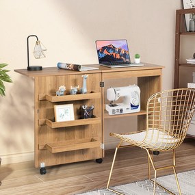 Secretária Dobrável "Kreativ" – Mesa Multifuncional para Costura e Esc