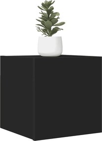 vidaXL Móvel de TV de parede 4 pcs 30,5x30x30 cm preto