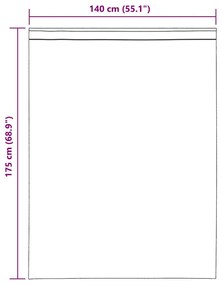 Cortinas de voile com aba 2 pcs castanho