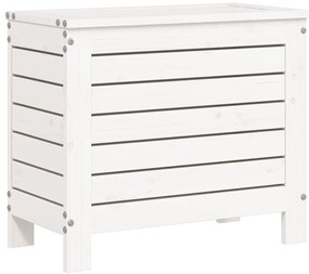 7 pcs conjunto de sofás para jardim pinho maciço branco