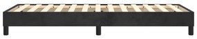 Estrutura de cama 90x190 cm veludo preto