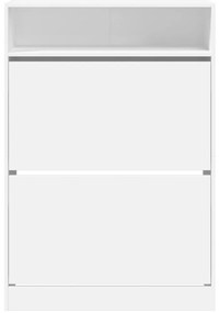 Sapateira c/ 2 gavetas articuladas 80x34x116 cm branco
