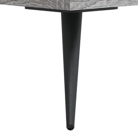 Mesa de cabeceira 40x40x66 cm derivados madeira cinzento sonoma
