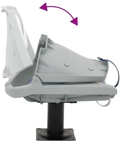 4 pcs conjunto assento barco dobrável 48x51x41 cm azul e branco