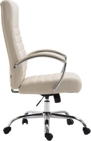 Cadeira de Escritório Valais de tecido Creme