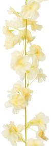 Grinaldas de flores de Natal 6 pcs 180 cm champanhe