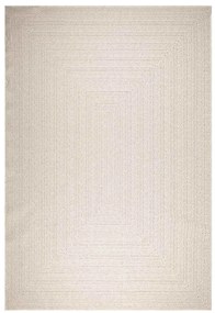 Tapete ZIZUR creme 240x340cm aspeto de juta interior e exterior