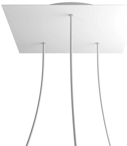 Square XXL Rose-One 3-hole ceiling rose kit 400 mm Cover