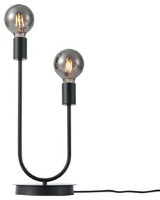 Candeeiro de Mesa Art Deco Preto 2-Luzes - Tuning Art Deco