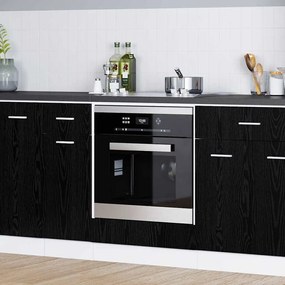 vidaXL Armário de forno Carvalho preto 60 x 46 x 81.5 cm
