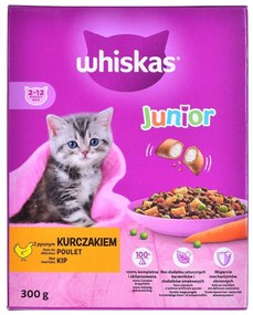 Comida para gato Whiskas Junior Frango 300 g