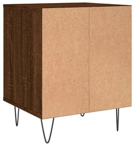 Mesa cabeceira 40x35x50 cm derivados madeira carvalho castanho
