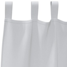 Cortinas opacas 2 pcs Cinza Claro 225 x 140 cm Poliéster