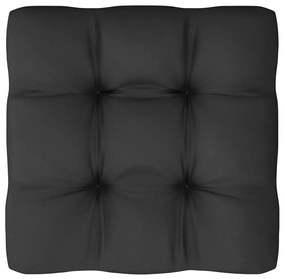 7pcs conjunto lounge de jardim c/ almofadões pinho maciço cinza