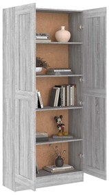 Estante 82,5x30,5x185,5 cm derivados de madeira cinzento sonoma