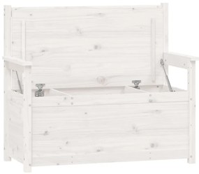 Banco 112,5x51,5x96,5 cm madeira de pinho maciça branco