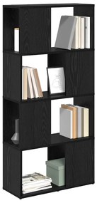 Estante Carvalho preto Madeira de engenharia 60 x 24 x 124 cm