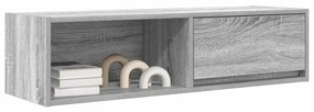 Móvel de TV 100x31x25,5 cm derivados de madeira cinzento sonoma