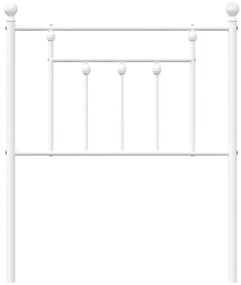Cabeceira de cama 75 cm metal branco