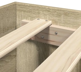 Estrutura cama s/ colchão derivados de madeira carvalho sonoma