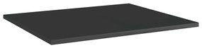 Prateleiras para estante 8 pcs derivados de madeira preto