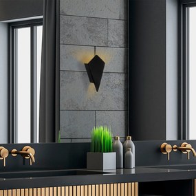 Aplique de Parede Cut – Preto – 13 x 6 x 24 cm