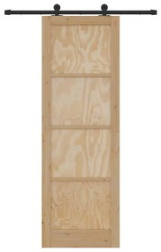 Porta Deslizante com Conjunto de Ferragens 'ORKDAL'Madeira Maciça de P
