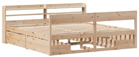 Cama sem colchão 180x200 cm madeira de pinho maciça