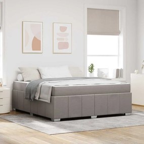 vidaXL Estrutura da Cama Cinzento-acastanhado 180 x 200 cm tecido