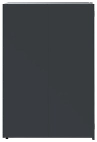 Abrigo para 2 caixotes do lixo 138x79x117 cm aço antracite
