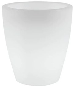 VASO REDONDO VIOLETA 55 CM COM LUZ LED RGB SOLAR + BATERIA RECARREGÁVEL HOTEL, CASA, JARDIM, RESTAURANTE, BAR