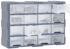 Caixa organizadora com 16 gavetas médias 52x16x37 cm