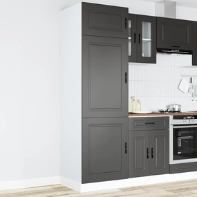 vidaXL Armário de cozinha Porto derivados de madeira preto