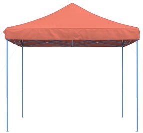 Tenda para festas pop-up dobrável 292x292x315 cm terracotta