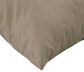 Almofadas de sofá 4 pcs 50x50 cm tecido cinza-acastanhado