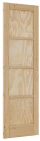 Porta Interior "ORKDAL" 61x198,5 cm de Madeira Sólida de Pinho