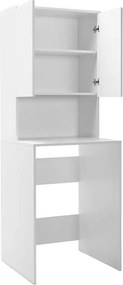 Armário para Máquina de Lavar Roupa "Váli" - Design Moderno - Branco -